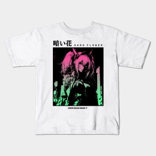 Cyberpunk Vaporwave Anime Manga Girl Japanese Streetwear Aesthetic Kids T-Shirt